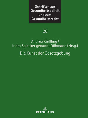 cover image of Die Kunst der Gesetzgebung